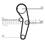 Komplet zupčastog kaiša CONTI CT 1053 K1 IC-A35B08 Komplet zupčastog kaiša CONTI CT 1053 K1 IC-A35B08
