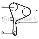 Komplet zupčastog kaiša CONTI CT 1064 K1 IC-A69D76 Komplet zupčastog kaiša CONTI CT 1064 K1 IC-A69D76