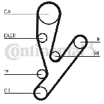 Komplet zupčastog kaiša CONTI CT 1148 K1 IC-BF7290 Komplet zupčastog kaiša CONTI CT 1148 K1 IC-BF7290