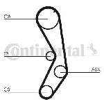 Komplet zupčastog kaiša CONTI CT 605 K1 IC-9EC467 Komplet zupčastog kaiša CONTI CT 605 K1 IC-9EC467