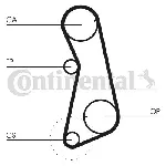 Komplet zupčastog kaiša CONTI CT 637 K1 IC-270391 Komplet zupčastog kaiša CONTI CT 637 K1 IC-270391
