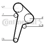 Komplet zupčastog kaiša CONTI CT 891 K1 IC-307346 Komplet zupčastog kaiša CONTI CT 891 K1 IC-307346