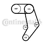 Komplet zupčastog kaiša CONTI CT 939 K6 PRO IC-E43E84 Komplet zupčastog kaiša CONTI CT 939 K6 PRO IC-E43E84
