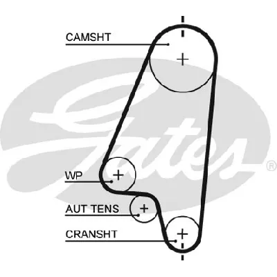 Komplet zupčastog kaiša GATES GATK015310XS IC-E4D010