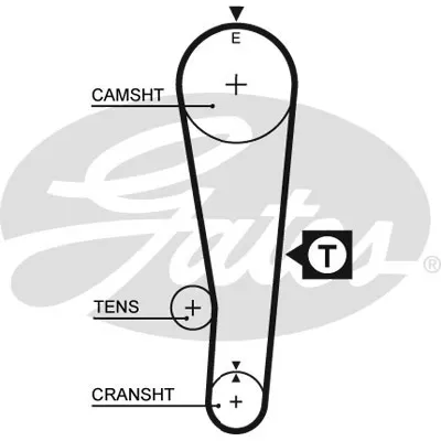 Komplet zupčastog kaiša GATES GATK015382XS IC-E4D030