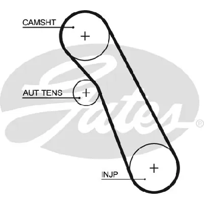 Komplet zupčastog kaiša GATES GATK015541XS IC-E4D088