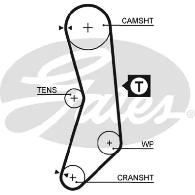 Komplet zupčastog kaiša GATES GATK015544XS IC-E4D08A