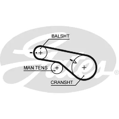 Komplet zupčastog kaiša GATES GATK01T313 IC-E4D17E