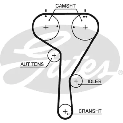 Komplet zupčastog kaiša GATES GATK025680XS IC-G0ST7P