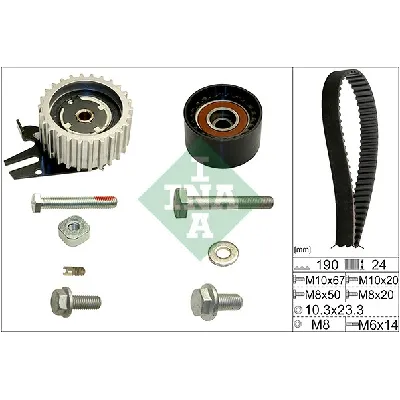 Komplet zupčastog kaiša INA 530 0624 10 IC-D28D21