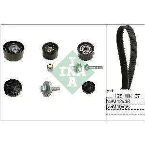 Komplet zupčastog kaiša INA 530 0637 10 IC-D88355