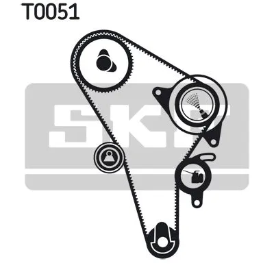 Komplet zupčastog kaiša SKF VKMA 01010 IC-9BDAB3