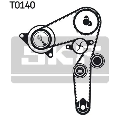 Komplet zupčastog kaiša SKF VKMA 02174 IC-9BDAE6