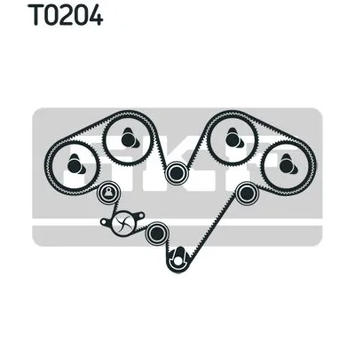 Komplet zupčastog kaiša SKF VKMA 02540 IC-BC1B82