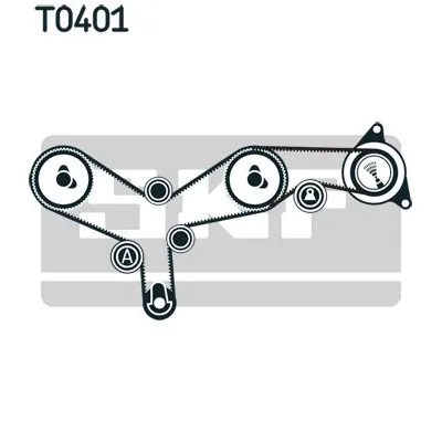 Komplet zupčastog kaiša SKF VKMA 07261 IC-CF1BFC