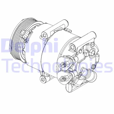 Kompresor, klima-uređaj DELPHI CS20324 IC-E623EF