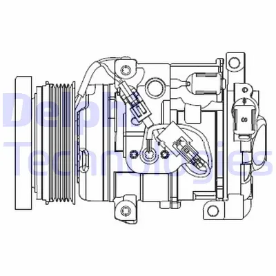 Kompresor, klima-uređaj DELPHI CS20508 IC-F7B059