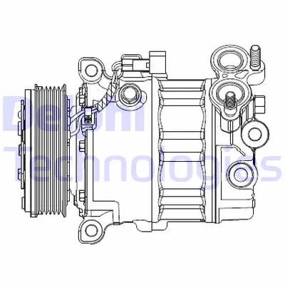 Kompresor, klima-uređaj DELPHI CS20512 IC-F7B05A
