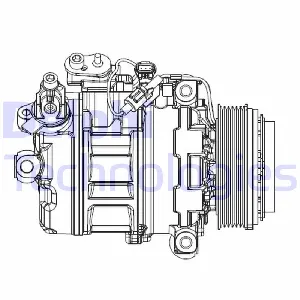 Kompresor, klima-uređaj DELPHI CS20547 IC-F7B063