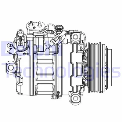 Kompresor, klima-uređaj DELPHI CS20547 IC-F7B063