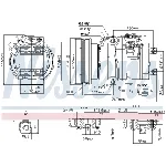 Kompresor, klima-uređaj NISSENS NIS 890017 IC-D7428A
