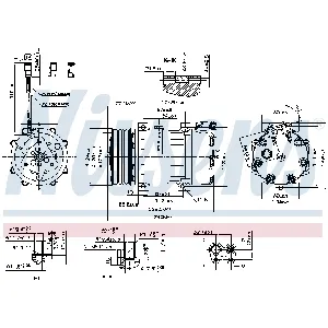 Kompresor, klima-uređaj NISSENS NIS 890022 IC-D6D4AB