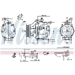Kompresor, klima-uređaj NISSENS NIS 890036 IC-D7428B
