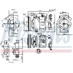 Kompresor, klima-uređaj NISSENS NIS 890044 IC-D9982C