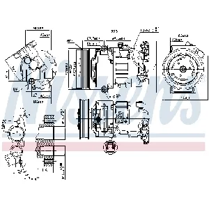 Kompresor, klima-uređaj NISSENS NIS 890044 IC-D9982C
