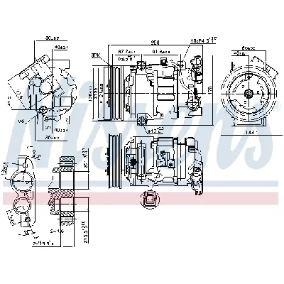 Kompresor, klima-uređaj NISSENS NIS 890044 IC-D9982C