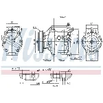Kompresor, klima-uređaj NISSENS NIS 890047 IC-DED9B0