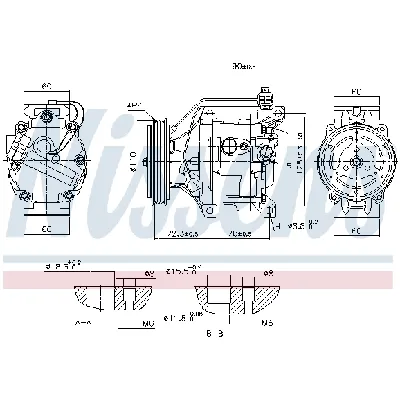 Kompresor, klima-uređaj NISSENS NIS 890047 IC-DED9B0