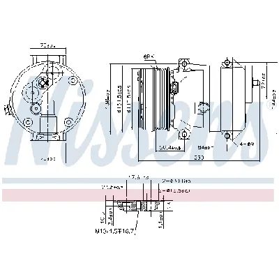 Kompresor, klima-uređaj NISSENS NIS 890050 IC-E1B69F