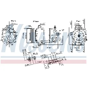 Kompresor, klima-uređaj NISSENS NIS 890056 IC-E51DB9