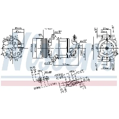 Kompresor, klima-uređaj NISSENS NIS 890056 IC-E51DB9