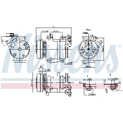 Kompresor, klima-uređaj NISSENS NIS 890064 IC-E17CA4