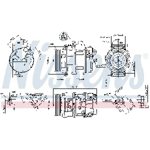 Kompresor, klima-uređaj NISSENS NIS 890069 IC-D8E6FB