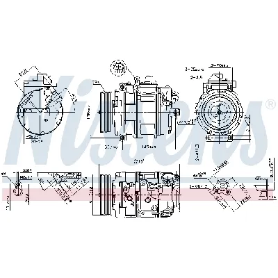 Kompresor, klima-uređaj NISSENS NIS 890069 IC-D8E6FB