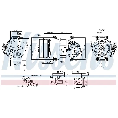 Kompresor, klima-uređaj NISSENS NIS 890078 IC-DED9B3