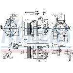Kompresor, klima-uređaj NISSENS NIS 890117 IC-D856BD