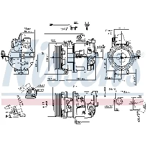 Kompresor, klima-uređaj NISSENS NIS 890117 IC-D856BD