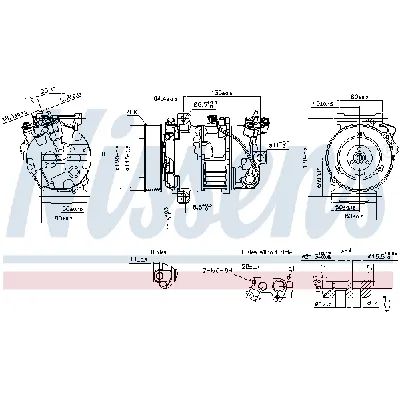 Kompresor, klima-uređaj NISSENS NIS 890126 IC-DED9B6
