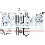 Kompresor, klima-uređaj NISSENS NIS 890129 IC-E39B50