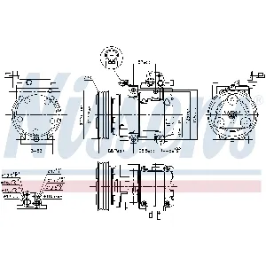 Kompresor, klima-uređaj NISSENS NIS 890129 IC-E39B50