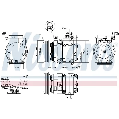 Kompresor, klima-uređaj NISSENS NIS 890129 IC-E39B50