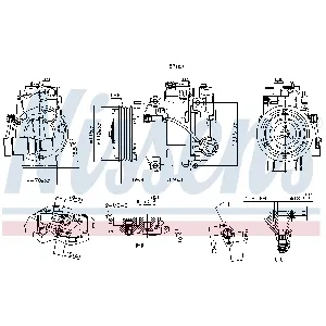 Kompresor, klima-uređaj NISSENS NIS 890133 IC-G0R6GQ