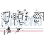 Kompresor, klima-uređaj NISSENS NIS 890138 IC-F7B967