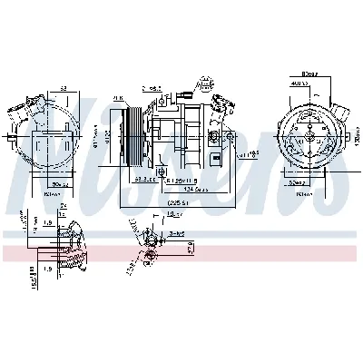 Kompresor, klima-uređaj NISSENS NIS 890138 IC-F7B967