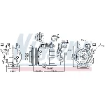 Kompresor, klima-uređaj NISSENS NIS 890175 IC-D851BB