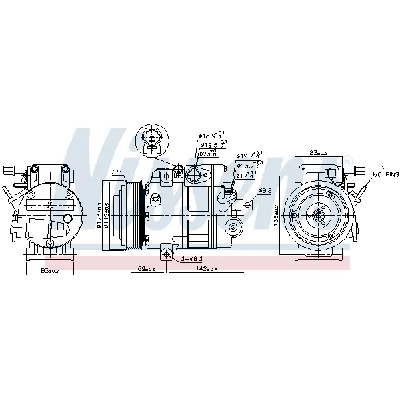 Kompresor, klima-uređaj NISSENS NIS 890175 IC-D851BB